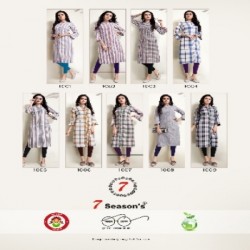 straight side cut kurti