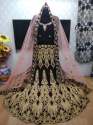 Velvet Wedding lehenga choli  thumb 6