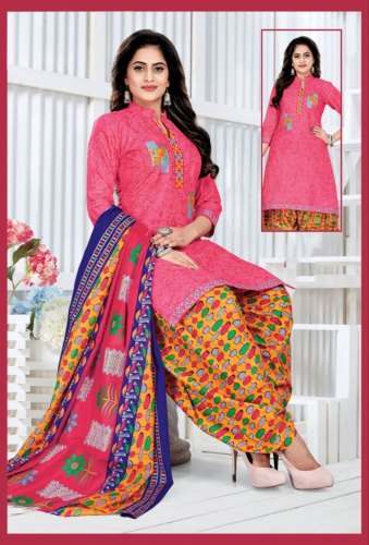 Unstitched punjabi suit top