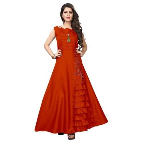 Ladies Designer Long Gown by Rj Tex