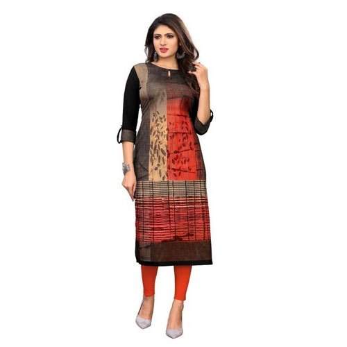 Ladies Stylish Printed crepe Kurti