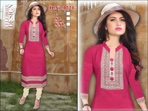 Designer Pink color Kurti 