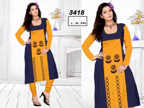 Mustard color Kurti 3418 by Vikrant Industries ValouR