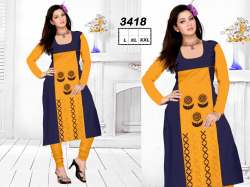 Mustard color Kurti 3418