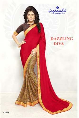 Fancy Georgette Saree by Jagdamba Sarees Pvt Ltd