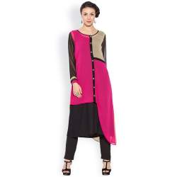 Ladies Round Neck Printed Kurtis