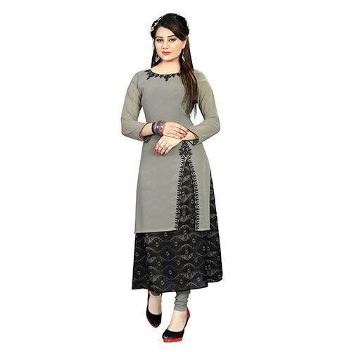 Round Neck Designer Kurtis