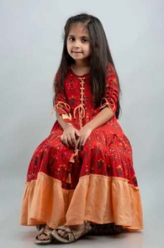 Kids Party Wear Anarkali Kurtis by Jaipurite Corporation