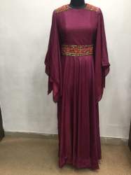 Heavy High neck Fancy Embroidered Gown 