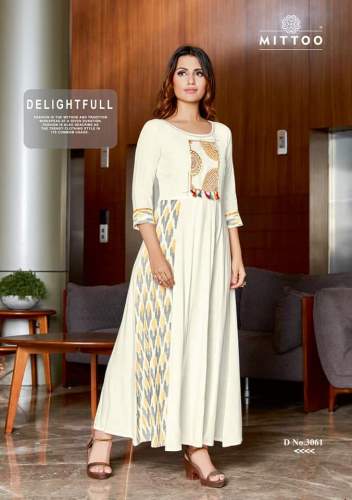 Designer Gown style kurti  by Wardrobe Villa