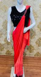 Ready made silk saree