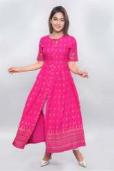 K657  Rayon Printed Kurti