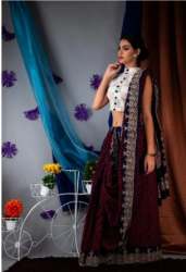 Bagru Hand Block Ajrakh Print Cotton Mulmul Saree