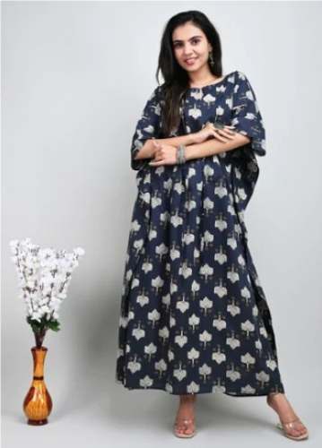 Designer Cotton Printed Kaftan by Mansi Printers