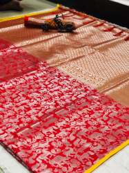 Designer Jacuqard Silk saree
