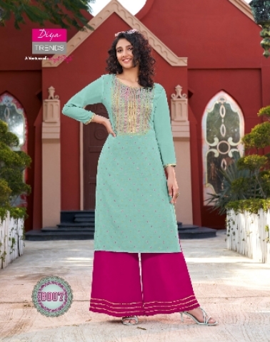 Kajal style kurti with plazo by panchhi creation