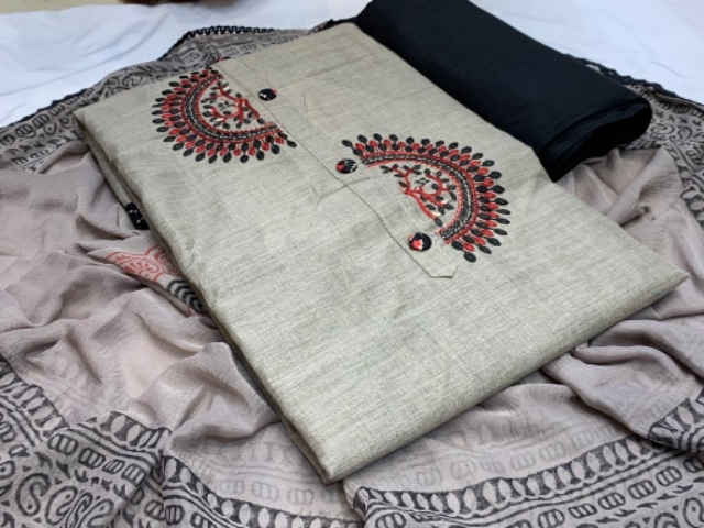 khadi silk suit