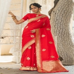 Rutrang Katan silk saree