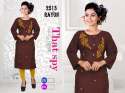Rayon Stand Collar Neck Kurti  thumb 1