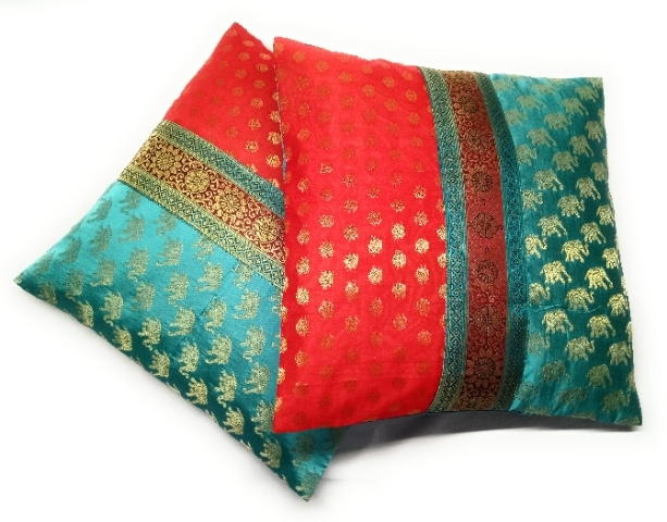 Brocade silk cushion cover 16*16 inch 
