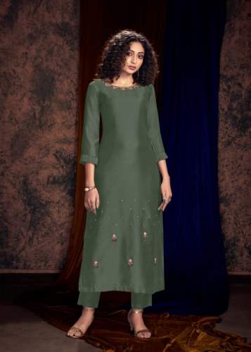 Silk Kurti with palazzo by Indian Wedding Market