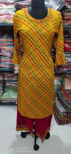 Tops Women's Cotton Printed Anarkali Kurti﻿