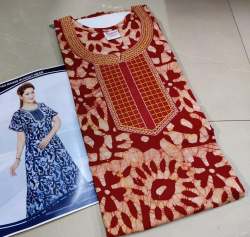 Women's Cotton Nighty Floral Print 