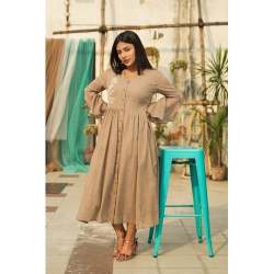 Aura Button Down Placket Kurti