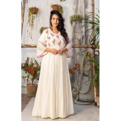 Designer Indo Western Embroidery Gown