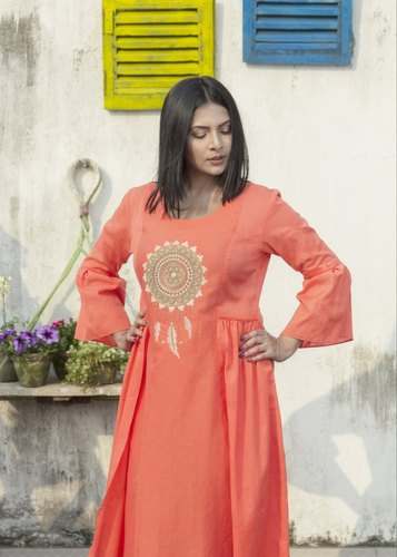 Designer Layered Cotton Kurti  by Ravintage Apparels And Lifestyle
