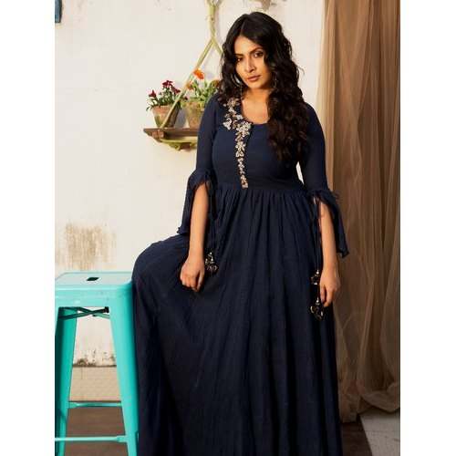 Ladies Long Party Wear Gown by Ravintage Apparels And Lifestyle