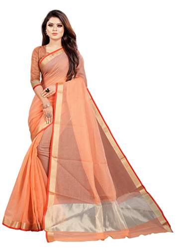Buy Cotton Blend Saree By Indian Fashionista Brand by Indian Fashionista