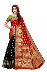 Get Indian Fashionista Banarasi Silk Saree