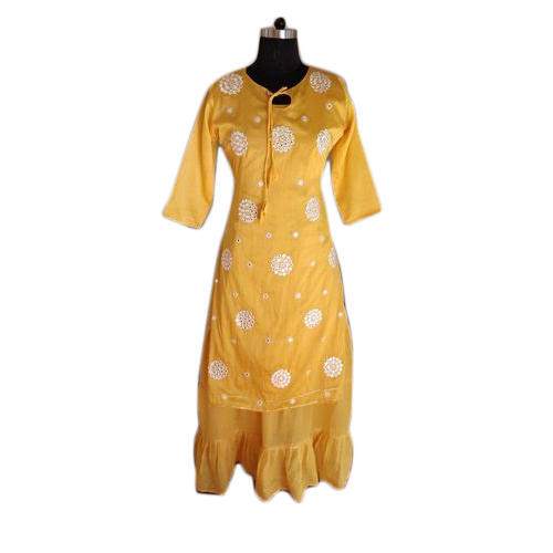 Festive wear Mustard yellow Kurtiset by JJ Boutique