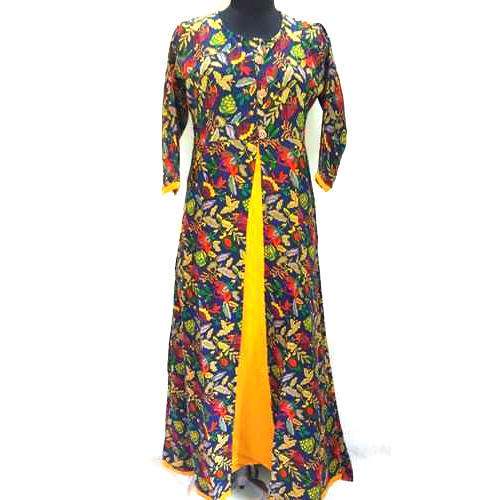 Long party wear Jacket Style Kurti  by JJ Boutique