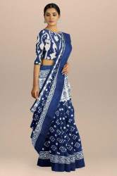 Buy Hand Batik Pure Cotton Saree By RADHA LAKSHMI