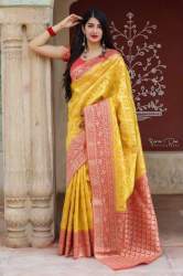 Get Kanjivaram Art Silk Saree  By RADHA LAKSHMI