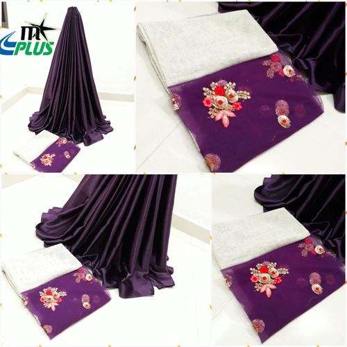 Designer Satin Silk Saree 