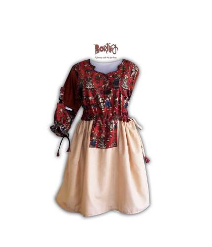 printed frock kurti by Boriby