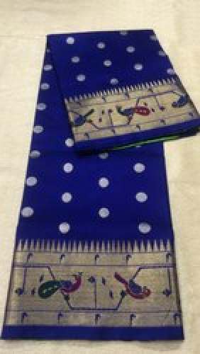 Designer Venkatgiri Silk Blue saree