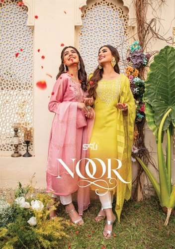 Stylish Kurti Pant Set by S4u Noor Kurti  by Wefas Textile