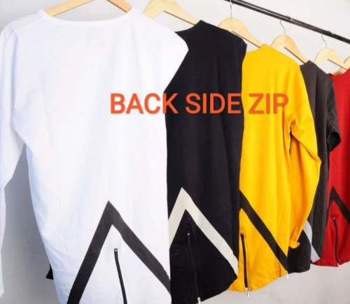 Side Zip t shirt by The Manchester Company