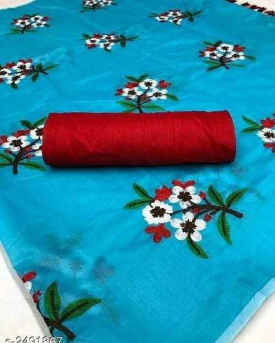 flower print saree by Vasudev Narrow Fab