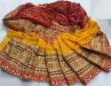 Designer half and half bandhani saree thumb 2