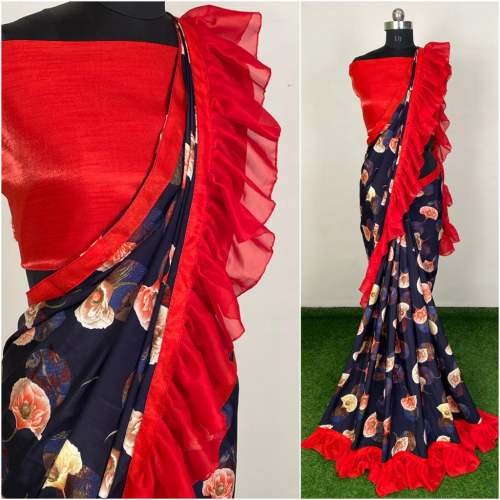 DESIGNER KASTURI SILK CRAP saree