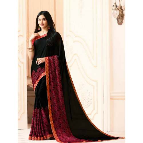 Georgette printed saree