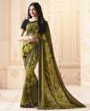 Georgette printed saree thumb 1