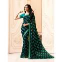 Georgette printed saree thumb 4