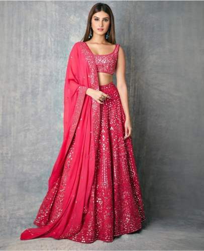 GORGET WITH EMRODERY WORK LEHENGA