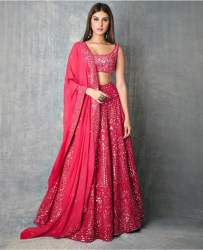 GORGET WITH EMRODERY WORK LEHENGA